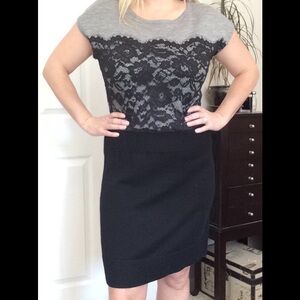 LOFT Lace and Knit Dress